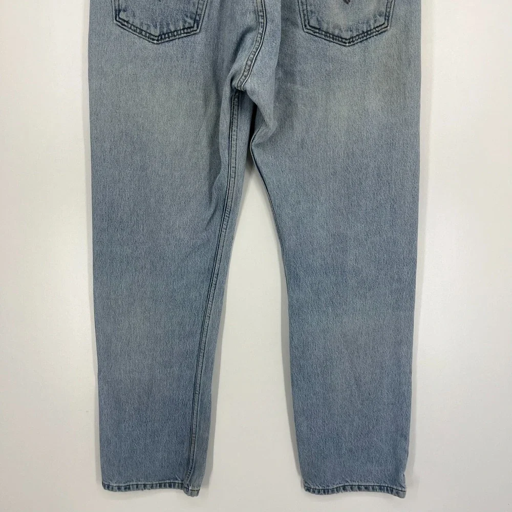 Levi's Jeans Men's Size 36 Blue‎ 501 Vtg Paper Tag 90's Button Fly Distressed